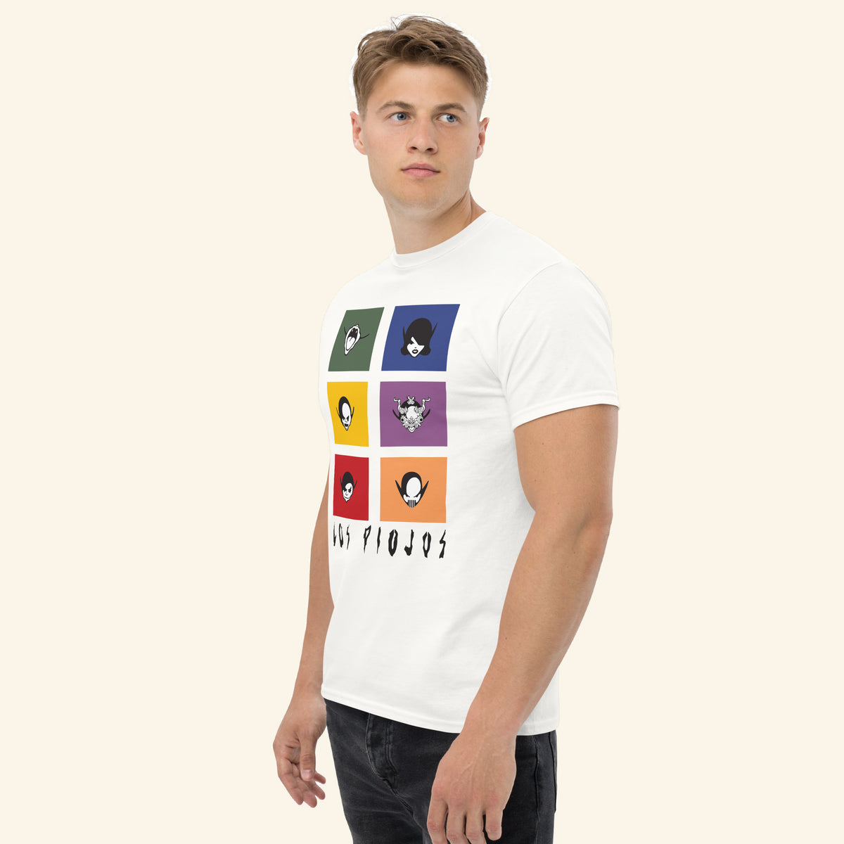 Los Piojos. Algodón. Varios colores. 2157 - Blanca 5