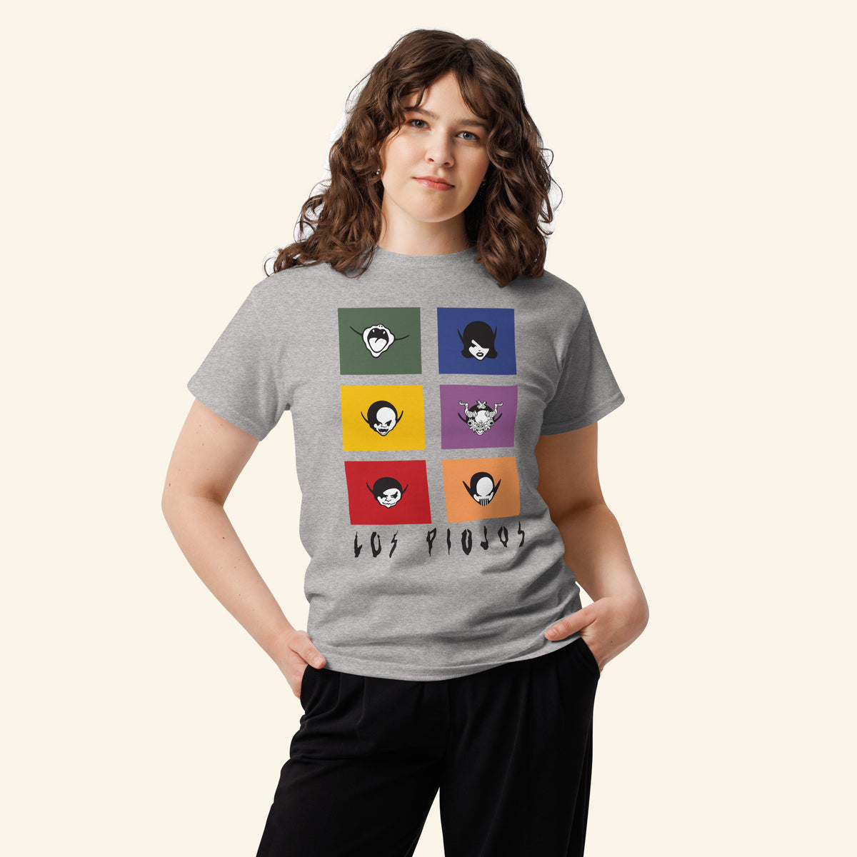 Los Piojos. Algodón. Varios colores. 2157 - Gris clara 6